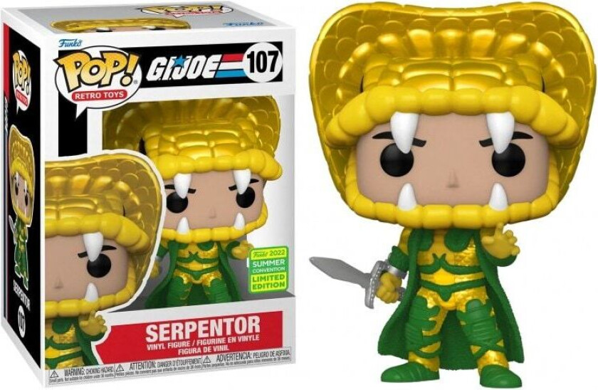 Funko Pop! Retro Toys: G.i. Joe - Serpentor (convention Limited Edition) #107 Vinyl Figure