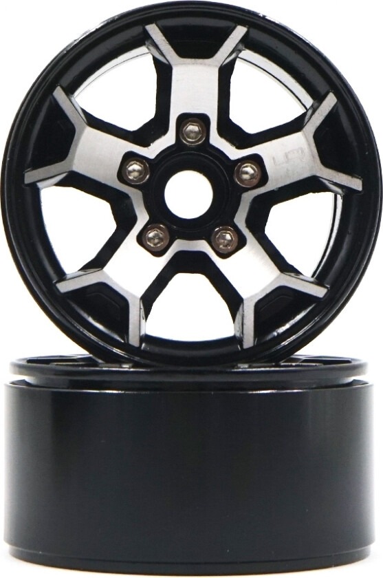 Yeah Racing 1.9 Alu Silver 5 Spoke Rims 2pcs