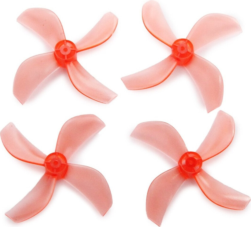 NewBeeDrone Azi Quad-Blade Micro Props - Red (4)