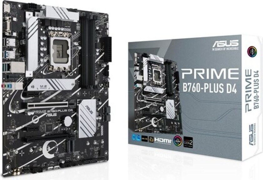 Bilde av Asus Prime B760-plus D4 S-1700 Atx Atx Hovedkort