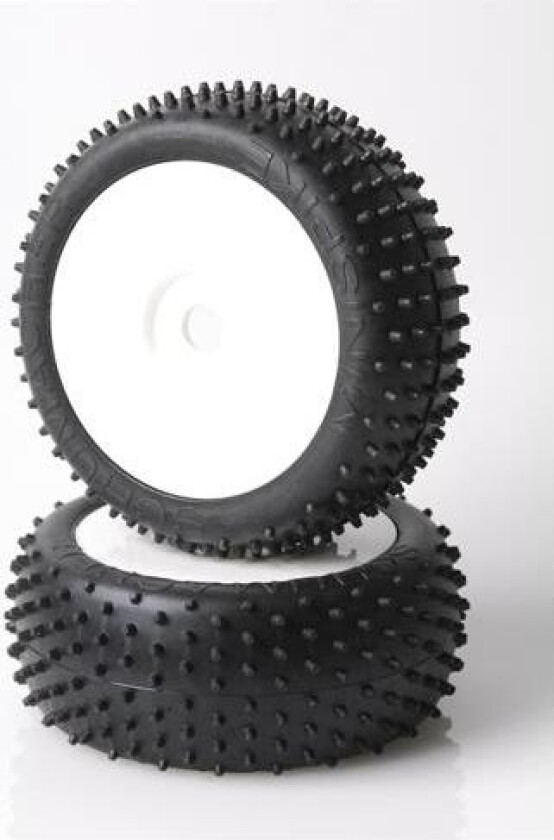 Schumacher Mini Spike 1/8 Yellow - 1 par på felg