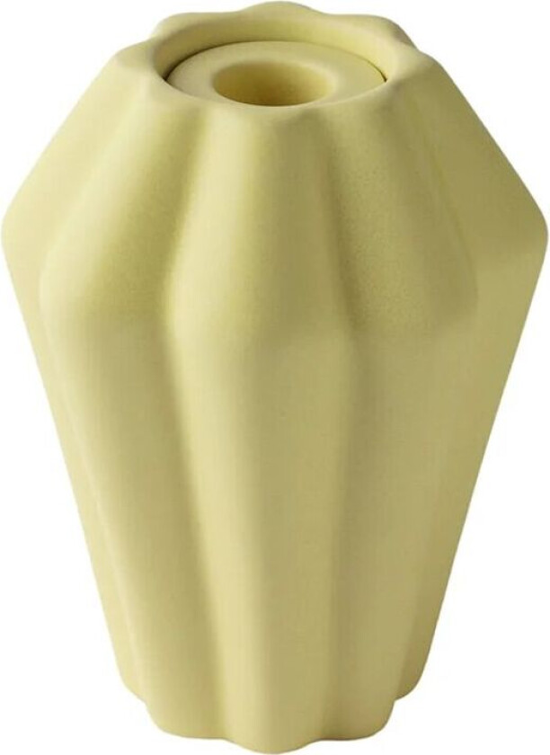 Birgit vase/lysholder 14 cm Pale Yellow