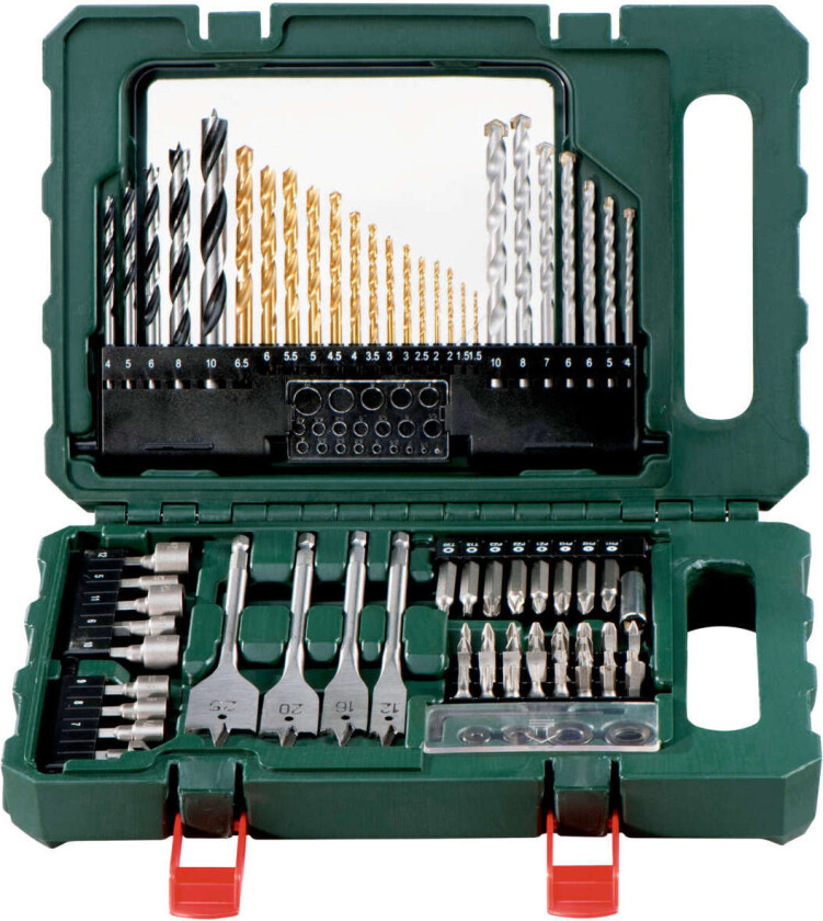 6.26708.00, Drill, Drill bit set, Murverk, Metall, Tre, Høy-Hastighets Stål (HHS), 86 stykker