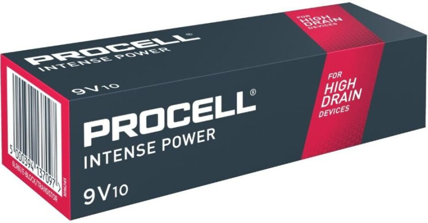 Duracell Procell INTENSE E / 9V Batterier (1stk)