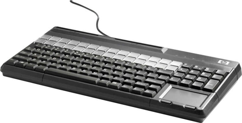 POS Keyboard with Magnetic Stripe Reader - Tastatur - USB - QWERTY - karbonitt - for Engage Flex Mini Retail System Engage One MX12 RP9 G1 Retail System