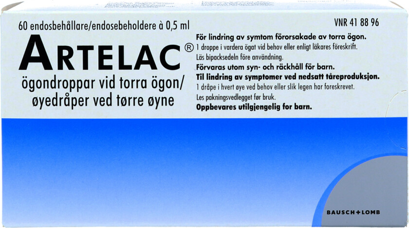 Bilde av Øyedråper, 60 x 0.5 ml.