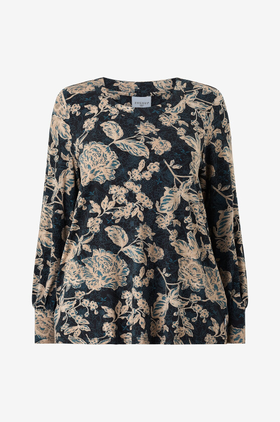 Genser Zh-Liane 1516-Blouse L/S - Blå