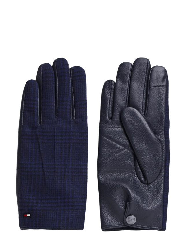 Th Rwb Mixed Media Gloves - PREPPY NAVY CHECK - S/M