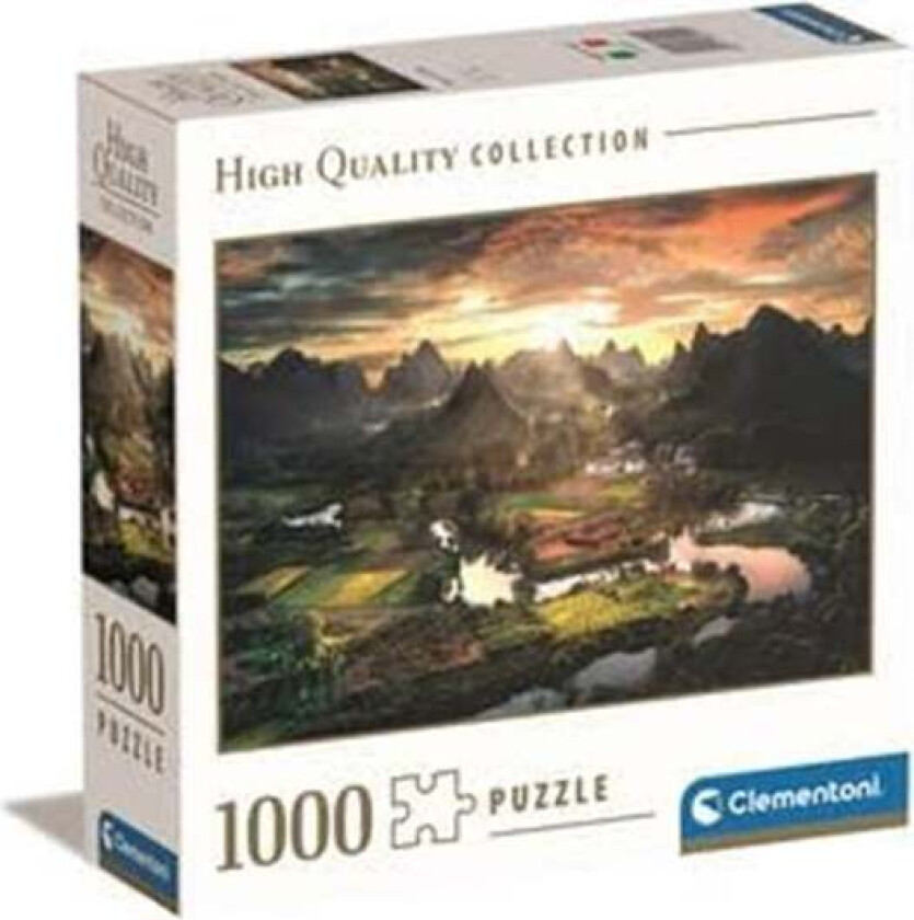 "View of China" Square Box Jigsaw Puzzle 1000 pieces 2D Puslespill
