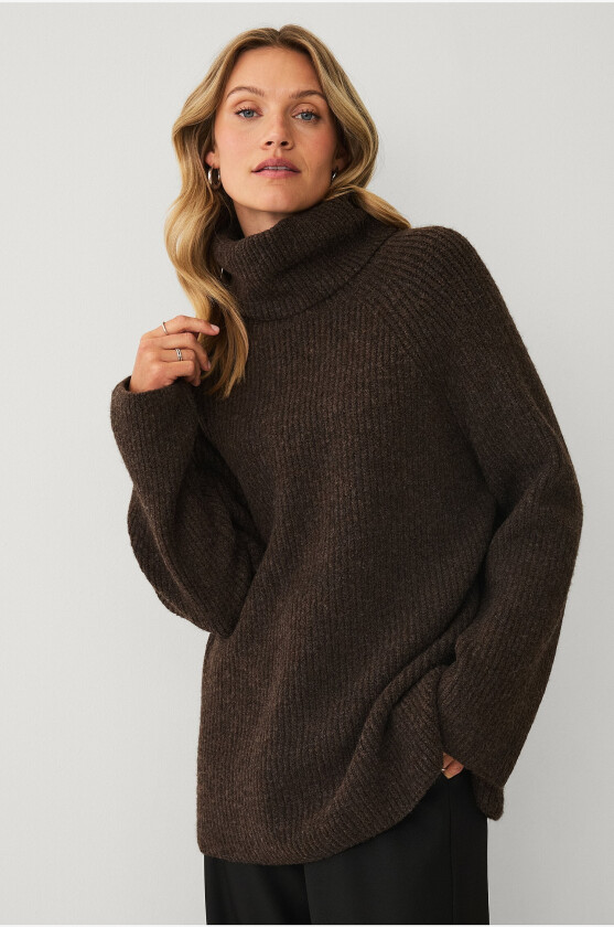 Genseren med polo - Brun