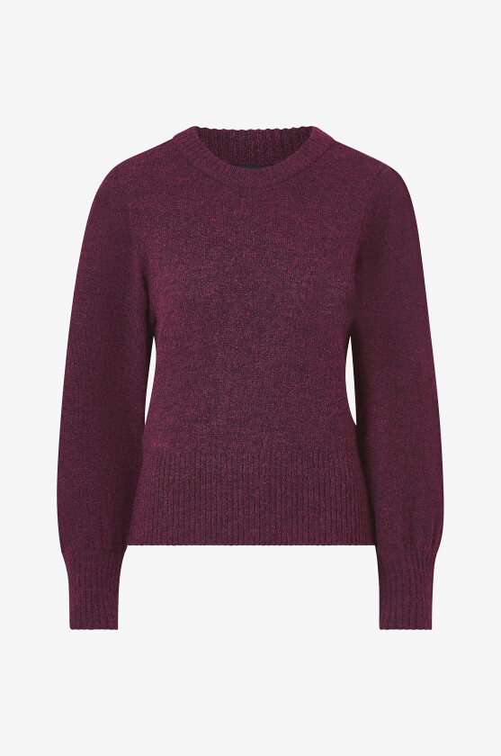 Pullover med puffermer - Lilla