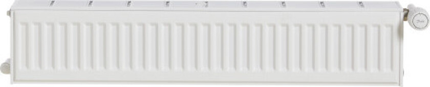 Compact All In Plinth Dobbeltplate Radiator 20 x 150 cm - 8 m²