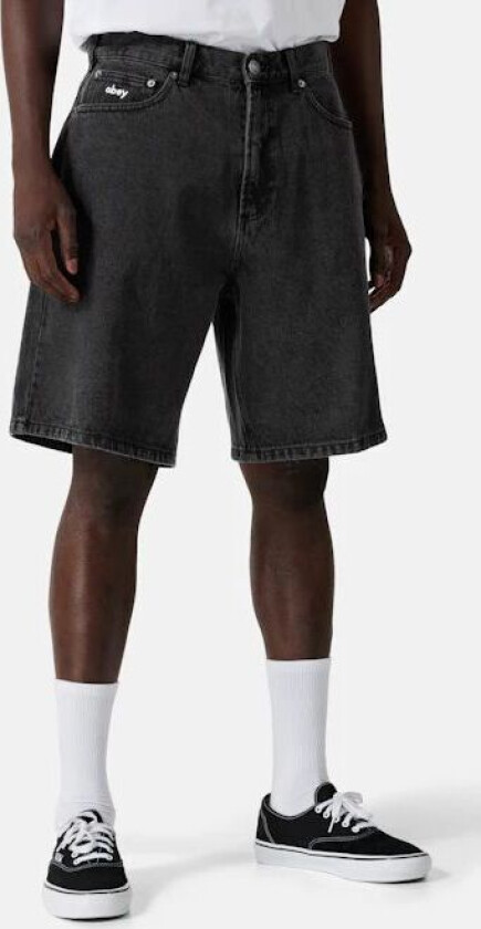 Obey Bigwig Baggy Denim shorts Svart Male W28