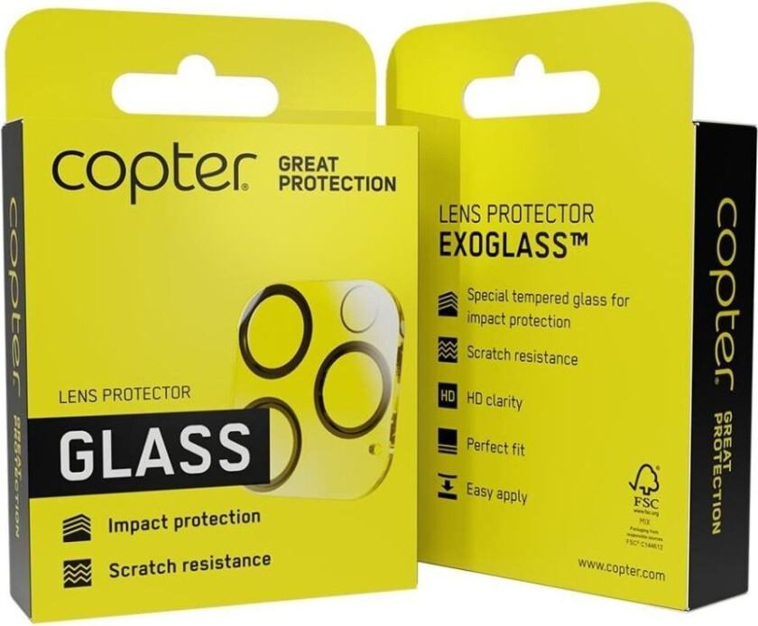 iPhone 15 Pro/iPhone 15 Pro Max Linsebeskyttelse Exoglass Lens Protector