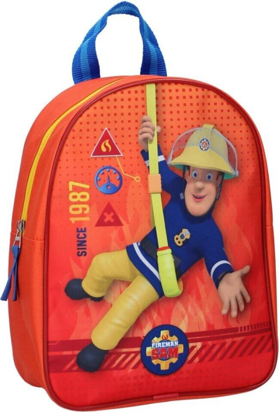 Fireman sam ryggsekk 28 cm veske skolesekk brannmann