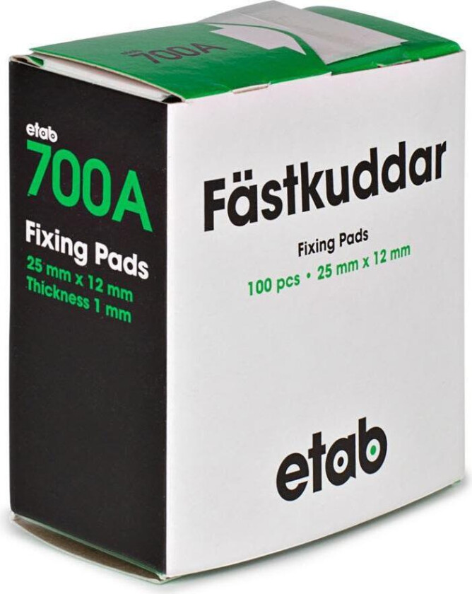 Festeputer 25x12 mm, 100 stk