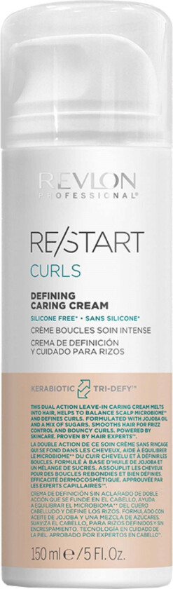 Restart Curls Defining Cream 150 Ml - Hvit