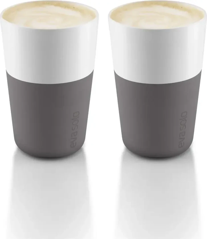 Caffè latte-kopp 2-pakning Elephant grey