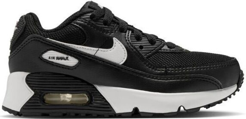 Sneaker Air Max 90 Mesh - Svart/Hvit Små barn, størrelse 32