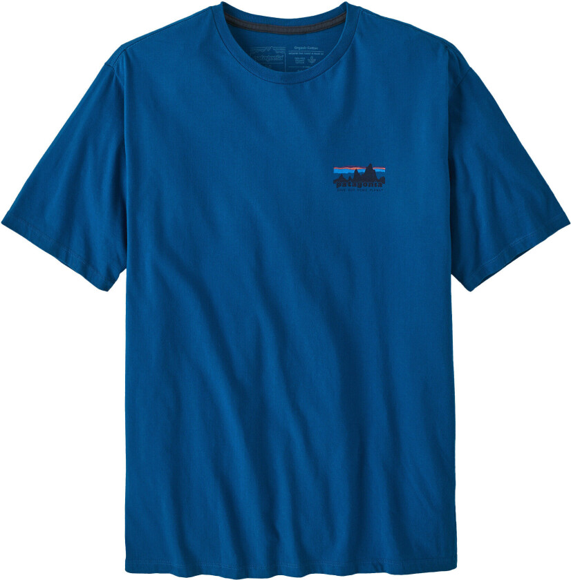 73 Skyline Organic T-Shirt Herre Endless Blue L