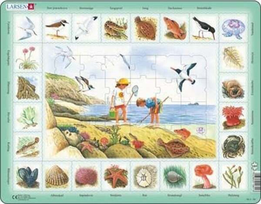 Nature Puzzle: Seaside - 48 pieces Maxi (36.5 x 28.5 cm) 2D Puslespill