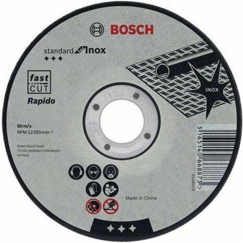 Standard for Inox Kappeskive 115x1,6 mm 1-pakn.