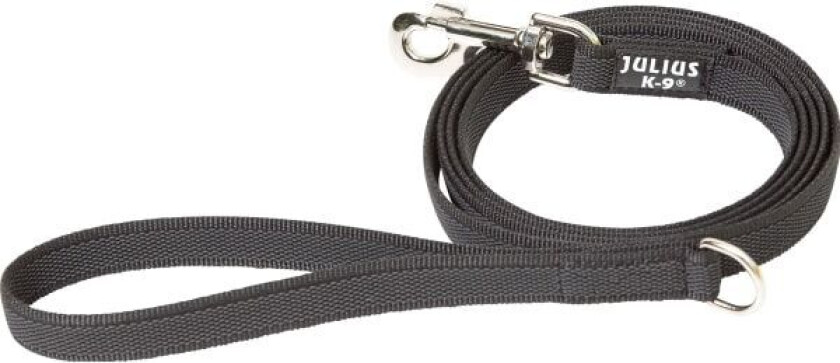 Super-grip leash black/grey 20mm/1.8m with handle