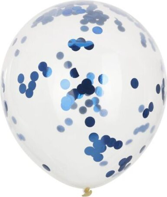 Ballonger Med Konfetti Blå 8 Stk