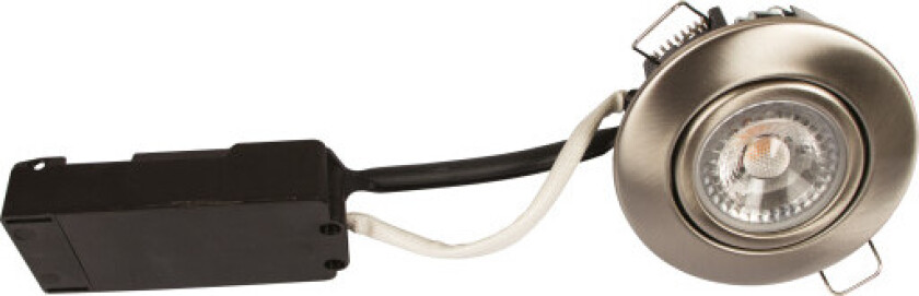 Luna Lavprofil 230V 6,2W 3000K Ra95 370lm IP65 SS316 børstet stål rund