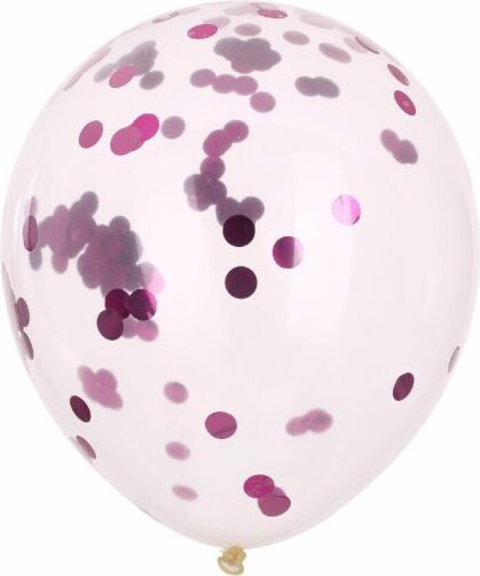 Ballonger Med Konfetti Pink 8 Stk