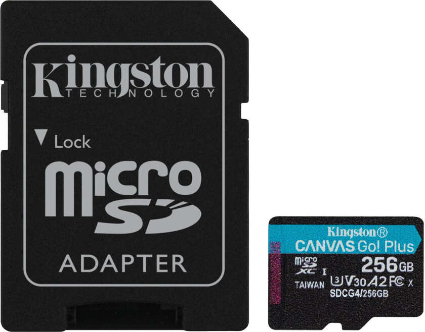 Canvas Go! Plus, 256 GB, MicroSD, Klass 10, UHS-I, 200 MB/s, 160 MB/s