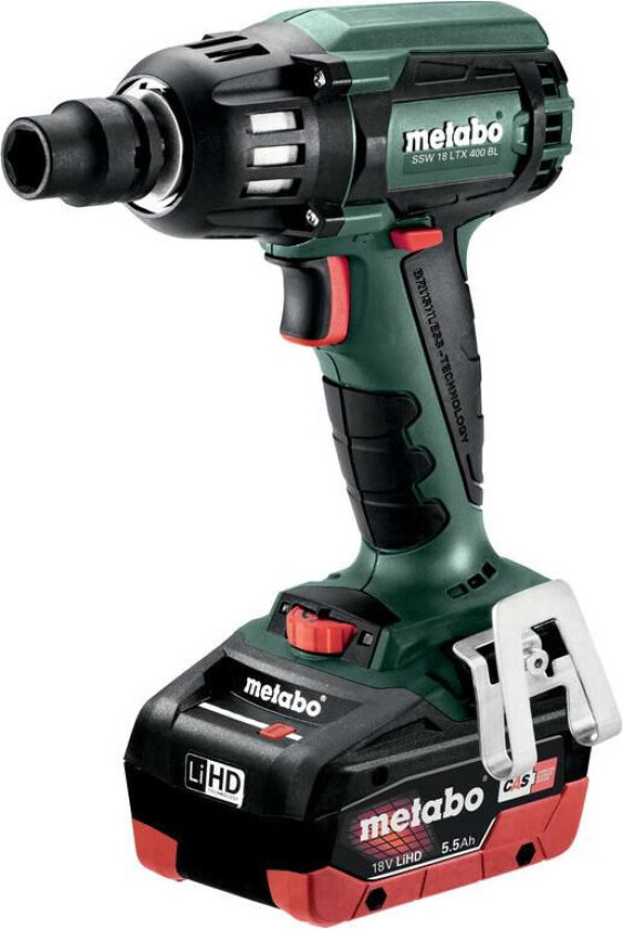 SSW 18 LTX 400 BL, Slagtrekker, Svart, Grønn, 1/2", 2150 RPM, 400 Nm, 12 m/s²