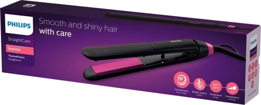 Hair straightener BHS375/00 (black color)