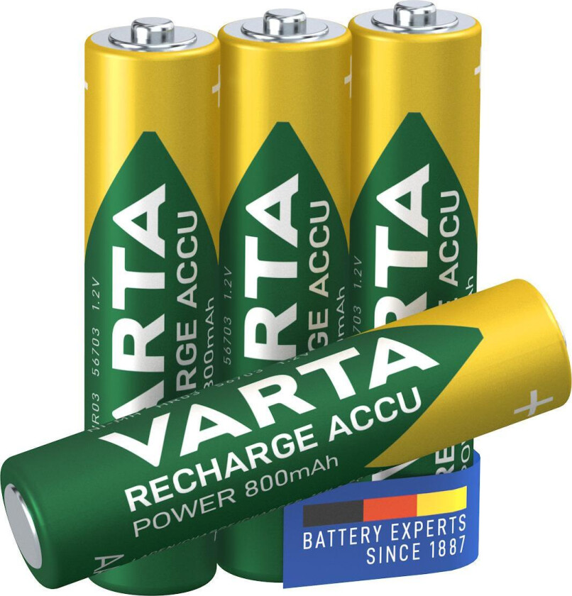 Varta Recharg. AAA 800 mAh - 4-pk