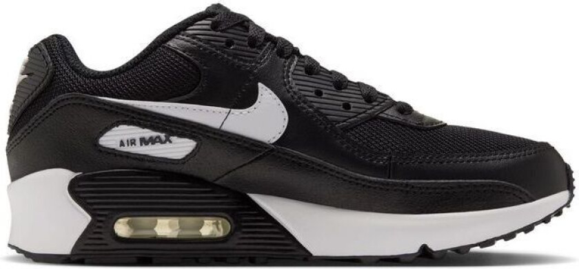 Sneaker Air Max 90 Mesh - Svart/hvit Barn, størrelse 38