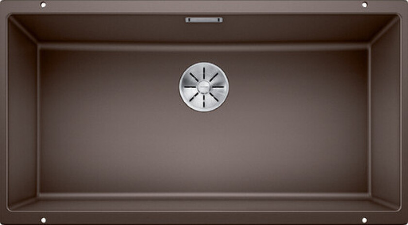 Subline 800-U kjøkkenvask, 83x46 cm, brun