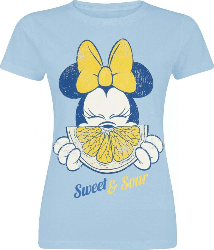 Disney T-skjorte - Minnie Sweet & Sour - S til XXL - Damer - blå