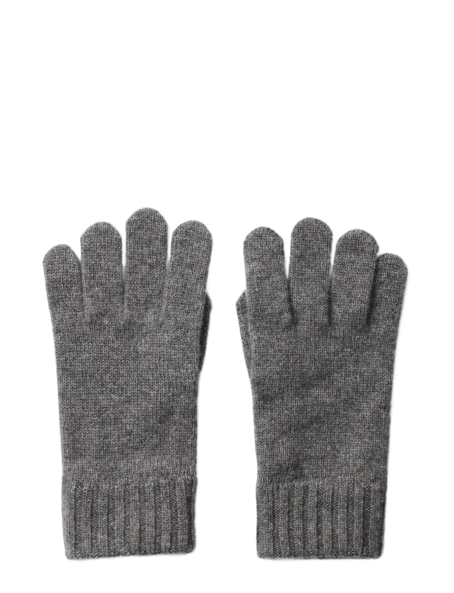 Slmcalle Cashmere Blend Gloves - MEDIUM GREY MELANGE - One Size