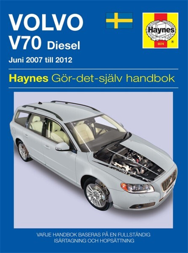 Volvo V70 diesel (2007 - 2012) Haynes Repair Manual (svenske utgava)