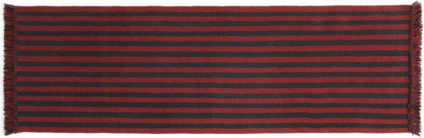 Bilde av Stripes and Stripes gulvteppe 60x200 cm Cherry