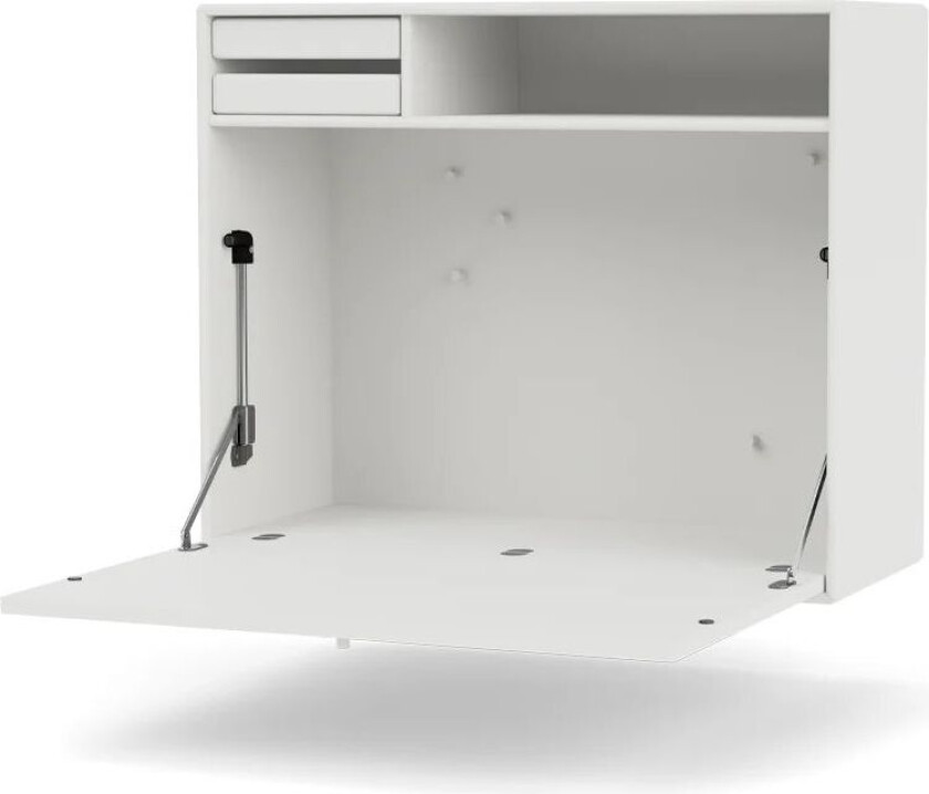 STUDIO skrivebord vegghengt white 01