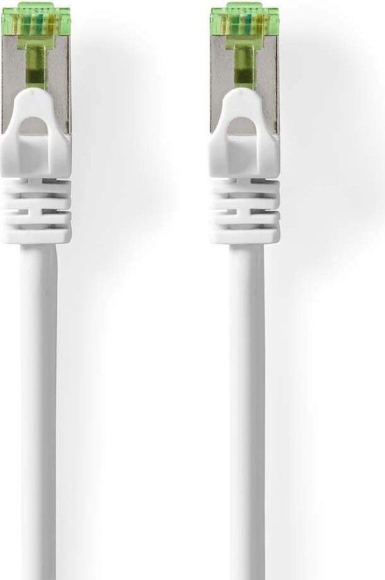 Bilde av CAT7 nettverkskabel | S/FTP | RJ45 Han | RJ45 Han | 1.00 m | Snagless | Rund | LSZH | Hvit | Boks