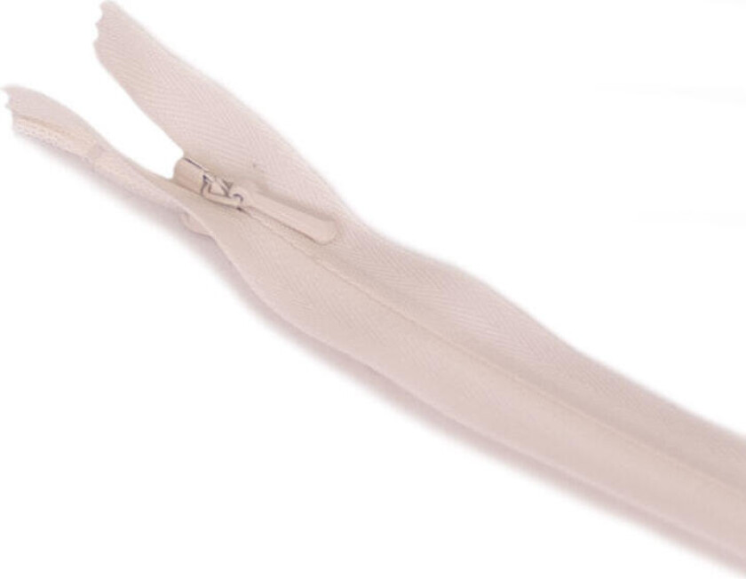 Usynlig Glidelås Fast Natur 4mm - 23cm