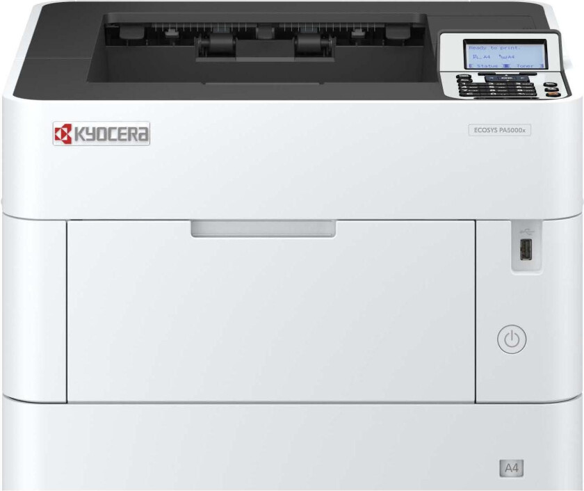 ECOSYS PA5000X - Skriver - S/H - Dupleks - laser - A4/Legal - 1200 x 1200 dpi - inntil 50 spm - kapasitet: 600 ark - USB 2.0, Gigabit LAN, USB-vert