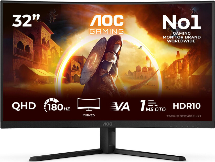 32" AOC Gaming CQ32G4VE - G4 Series - LED monitor - curved - QHD - 32" - HDR