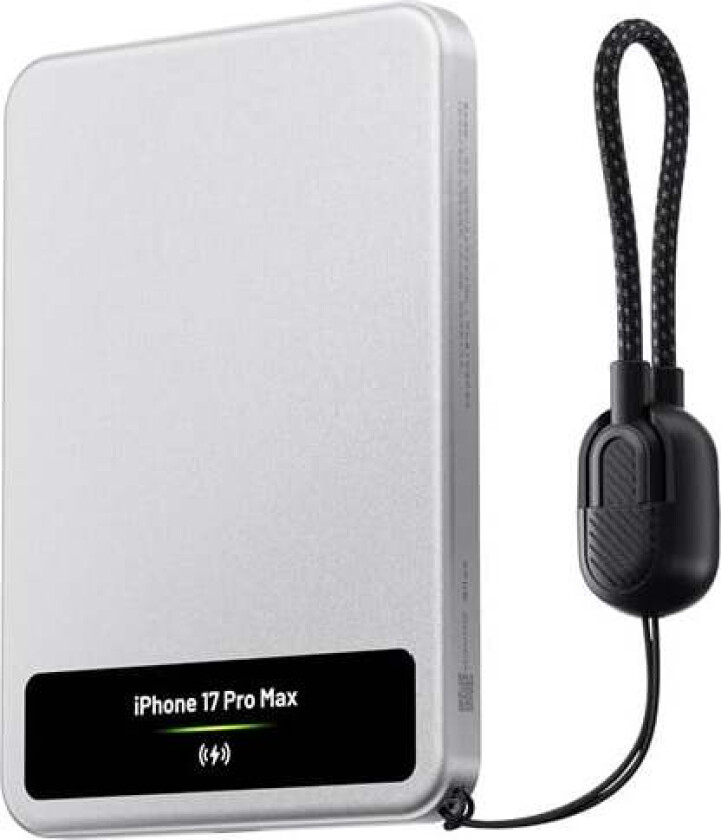 AeroMag M8 Magnetic Wireless Ultra-slim Powerbank - Silver - 5000 mAh