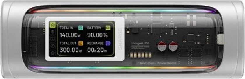 Bilde av S?har?geek 300 X3 140W Power Bank - Grey - 24000 mAh
