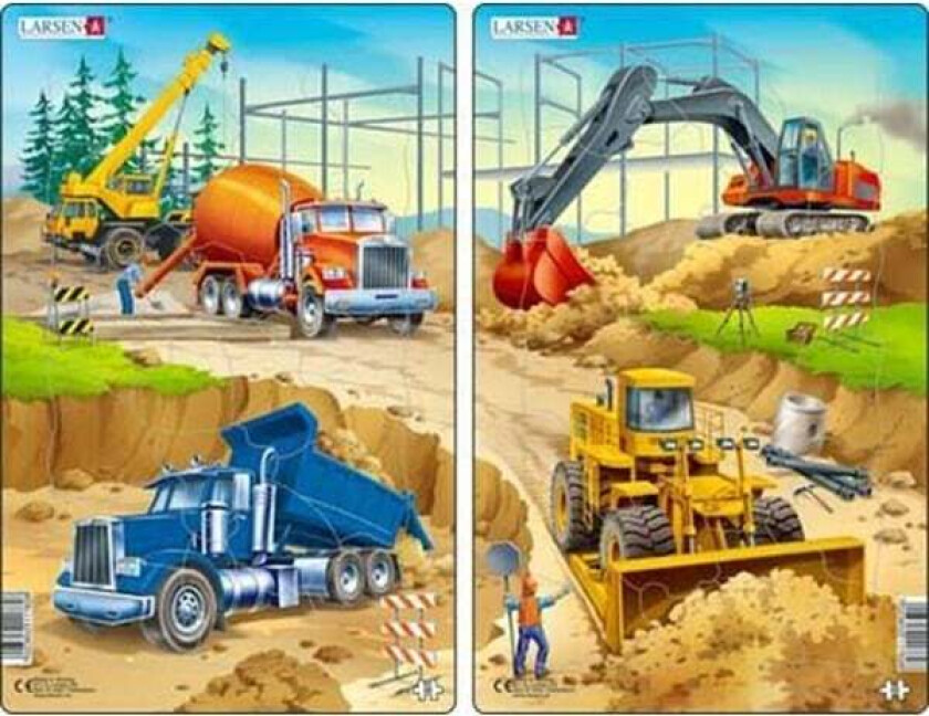 Construction Jigsaw Puzzle (2 assorted designs) - 20 pieces Midi (28.5 cm x 18.3 cm) 2D Puslespill