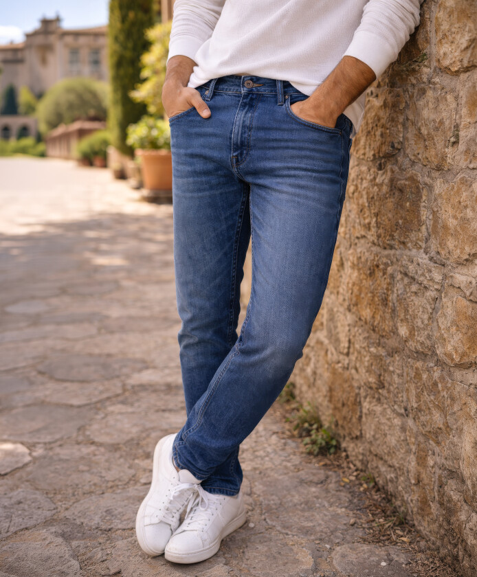 Only&Sons Weft Reg Jeans Mørkblå denim 33/32