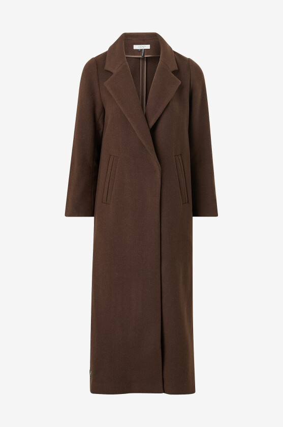 Ullkåpe Mathea Coat - Brun